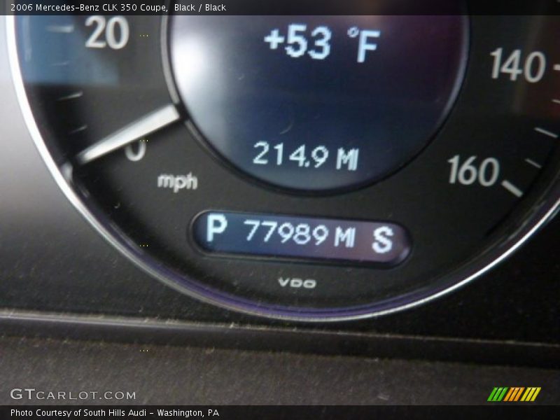 Black / Black 2006 Mercedes-Benz CLK 350 Coupe