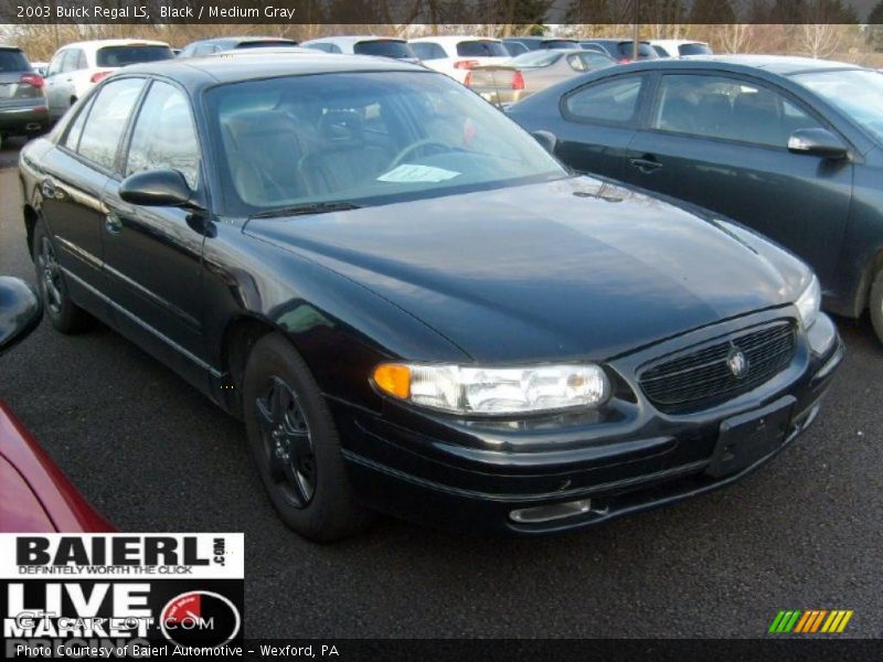 Black / Medium Gray 2003 Buick Regal LS