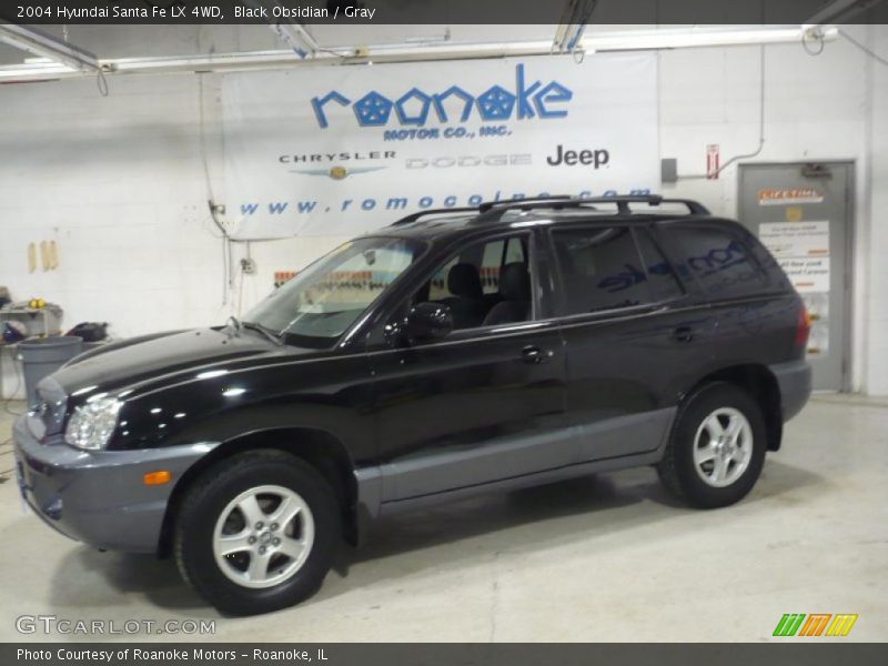 Black Obsidian / Gray 2004 Hyundai Santa Fe LX 4WD