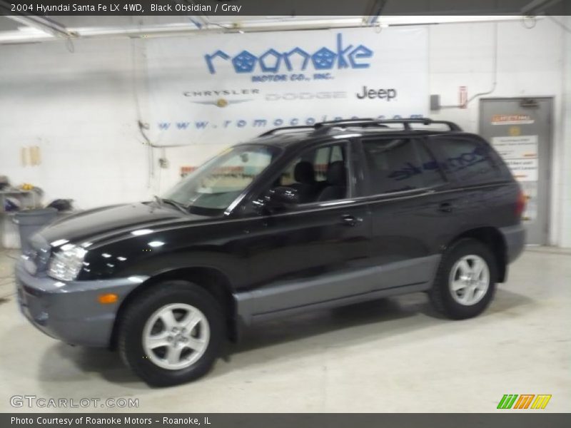 Black Obsidian / Gray 2004 Hyundai Santa Fe LX 4WD