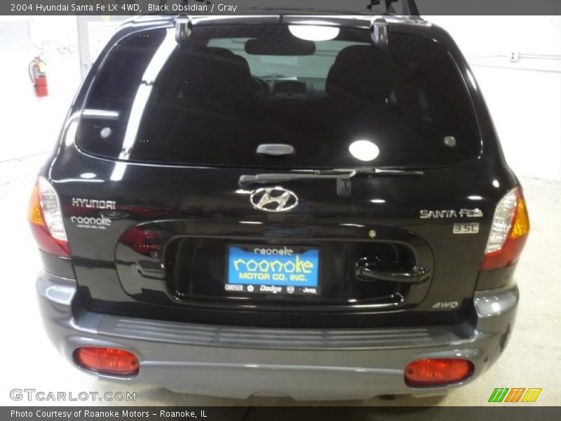 Black Obsidian / Gray 2004 Hyundai Santa Fe LX 4WD