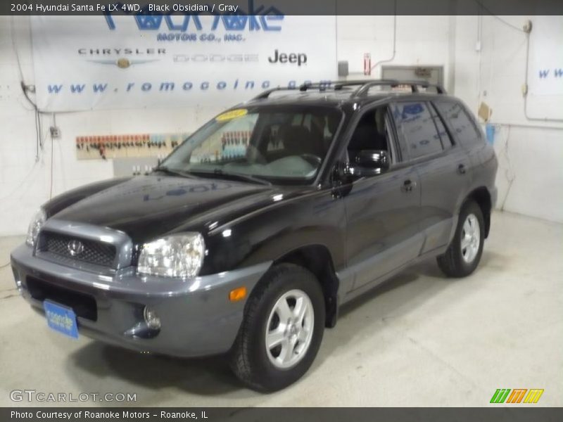 Black Obsidian / Gray 2004 Hyundai Santa Fe LX 4WD
