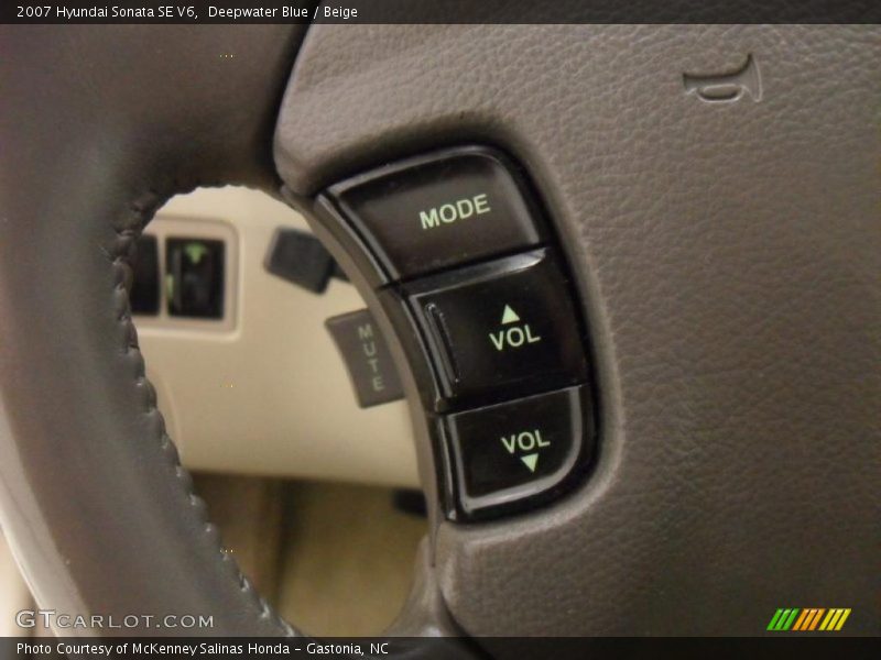 Deepwater Blue / Beige 2007 Hyundai Sonata SE V6