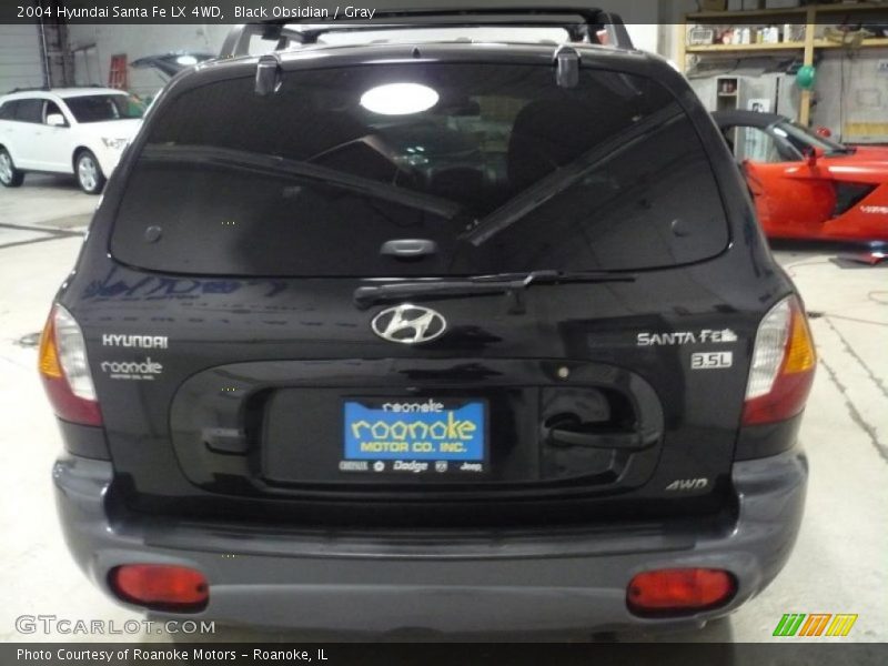Black Obsidian / Gray 2004 Hyundai Santa Fe LX 4WD