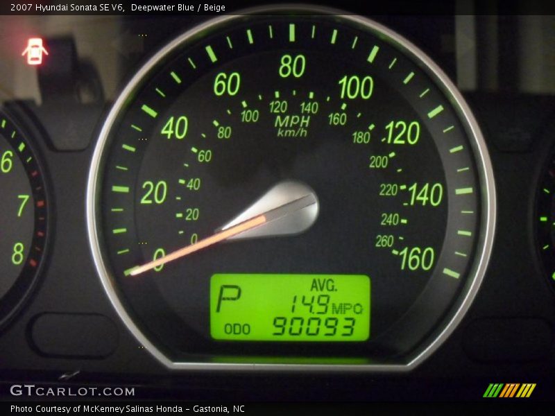 Deepwater Blue / Beige 2007 Hyundai Sonata SE V6