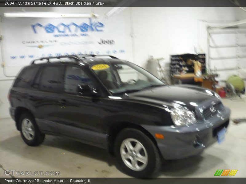 Black Obsidian / Gray 2004 Hyundai Santa Fe LX 4WD