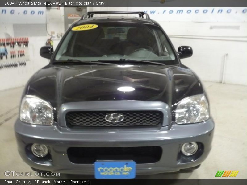 Black Obsidian / Gray 2004 Hyundai Santa Fe LX 4WD