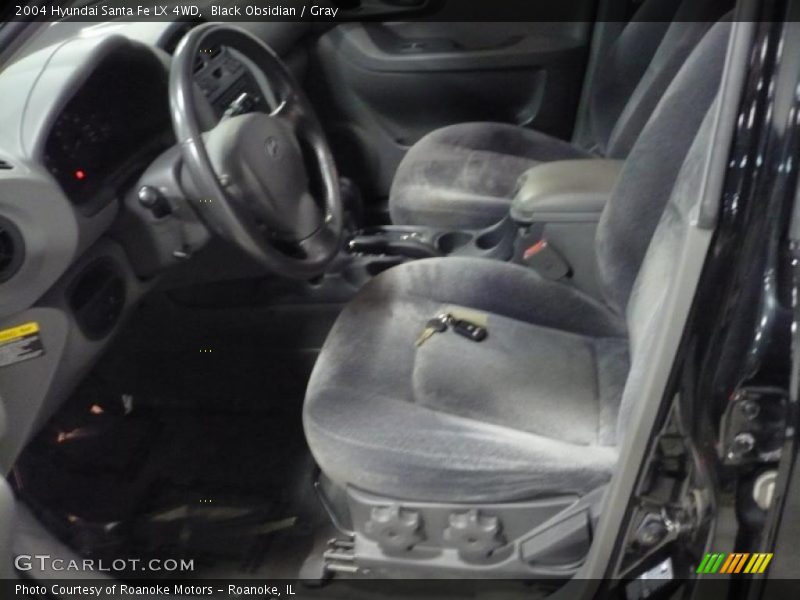 Black Obsidian / Gray 2004 Hyundai Santa Fe LX 4WD