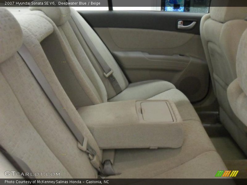 Deepwater Blue / Beige 2007 Hyundai Sonata SE V6