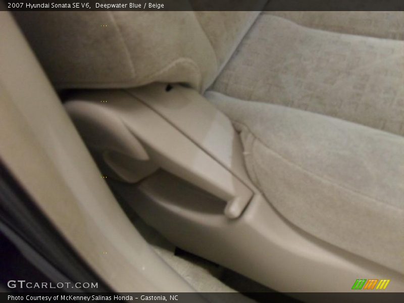 Deepwater Blue / Beige 2007 Hyundai Sonata SE V6