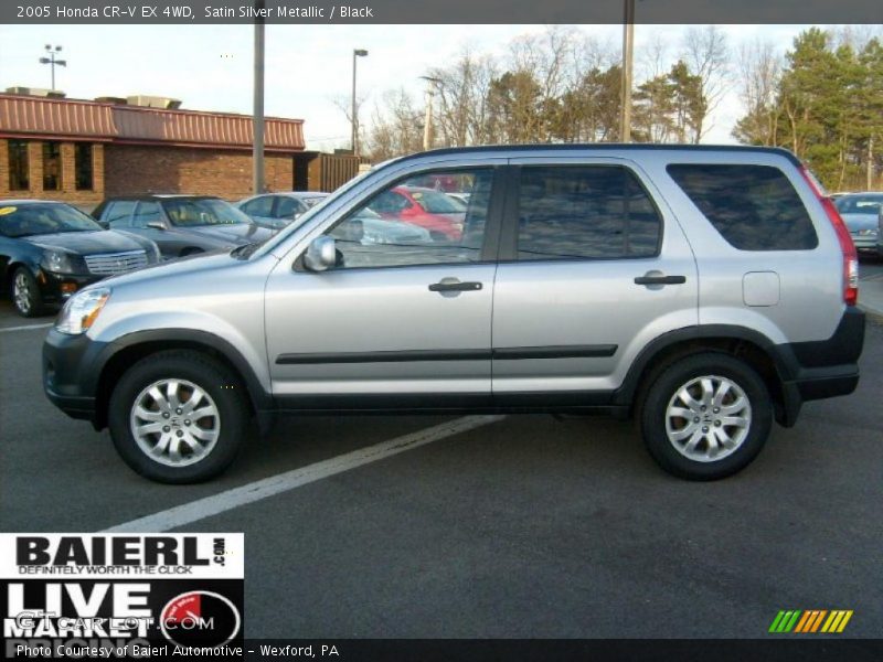 Satin Silver Metallic / Black 2005 Honda CR-V EX 4WD