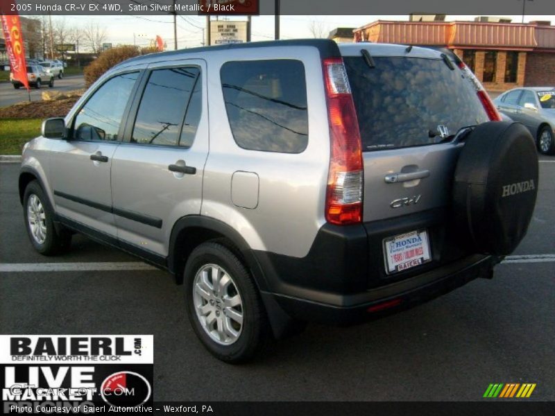 Satin Silver Metallic / Black 2005 Honda CR-V EX 4WD