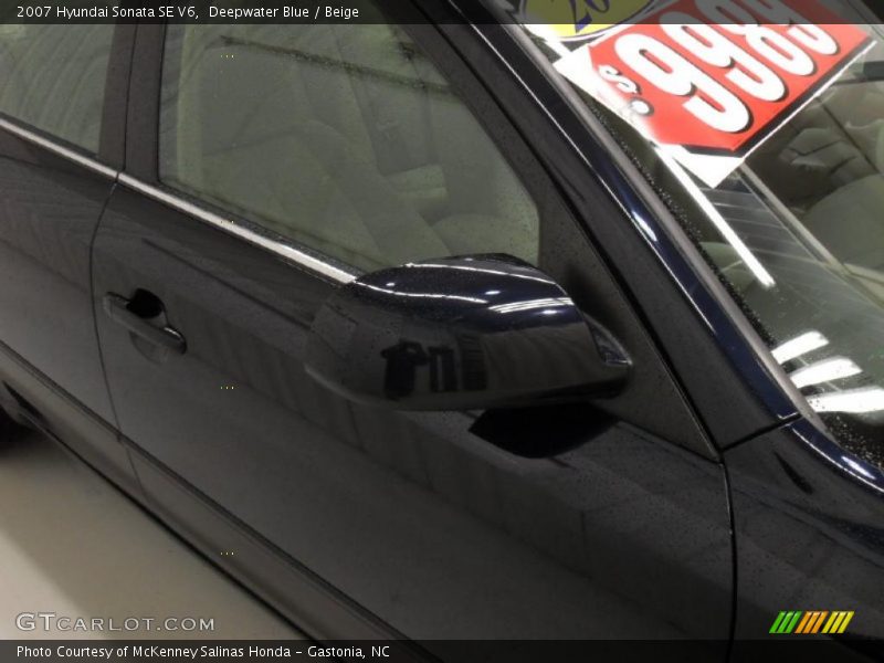 Deepwater Blue / Beige 2007 Hyundai Sonata SE V6