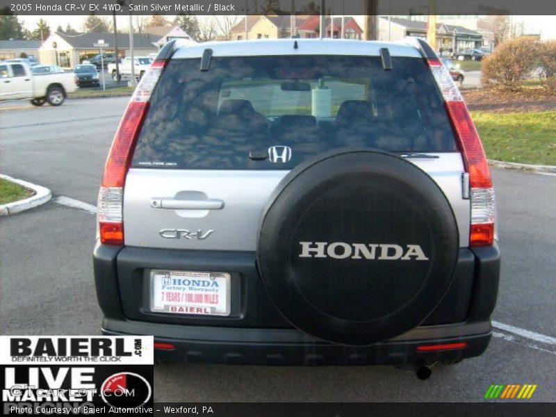 Satin Silver Metallic / Black 2005 Honda CR-V EX 4WD