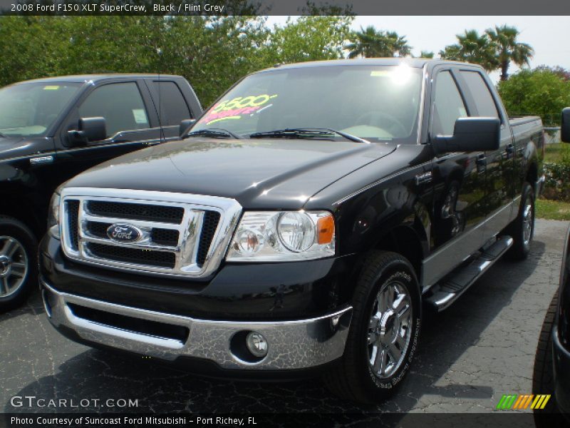 Black / Flint Grey 2008 Ford F150 XLT SuperCrew