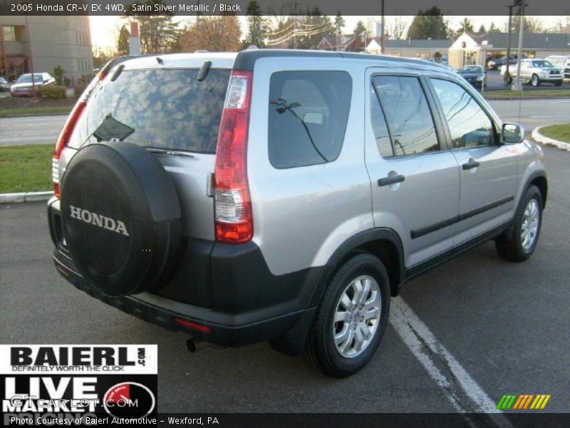 Satin Silver Metallic / Black 2005 Honda CR-V EX 4WD