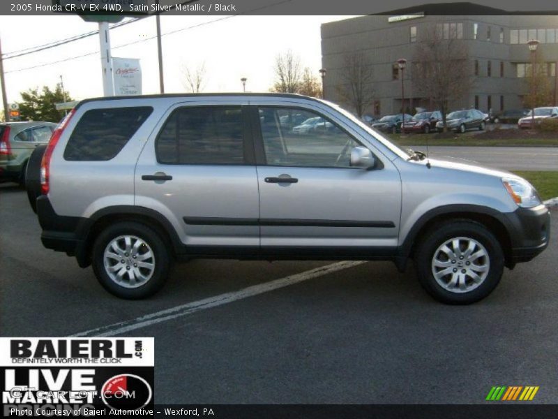 Satin Silver Metallic / Black 2005 Honda CR-V EX 4WD