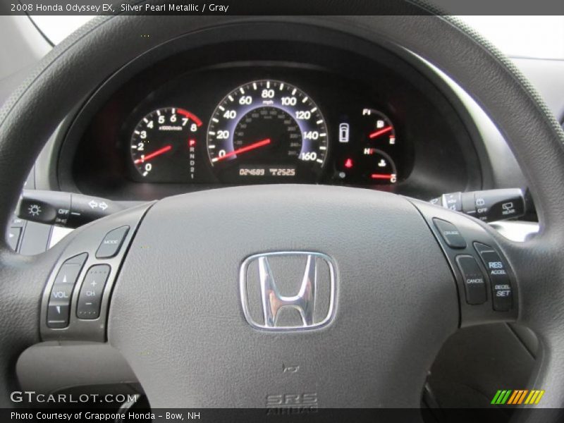 Silver Pearl Metallic / Gray 2008 Honda Odyssey EX