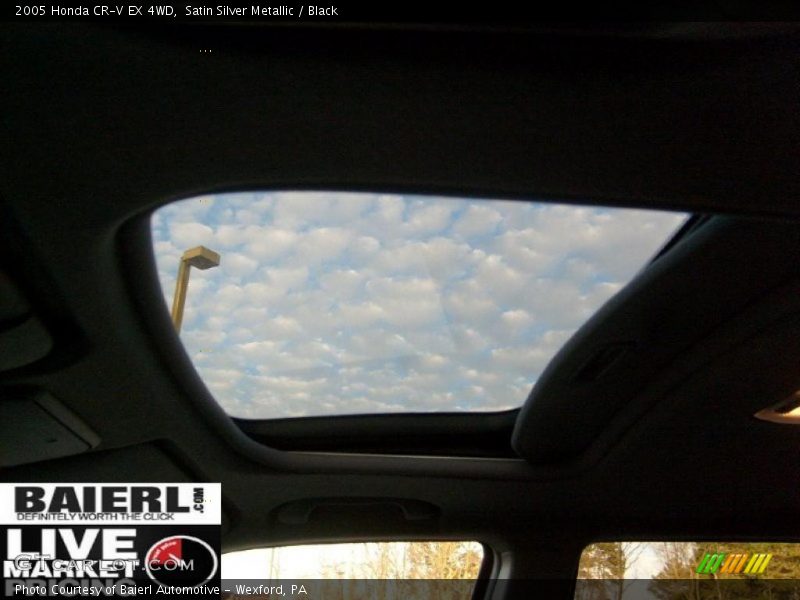 Satin Silver Metallic / Black 2005 Honda CR-V EX 4WD