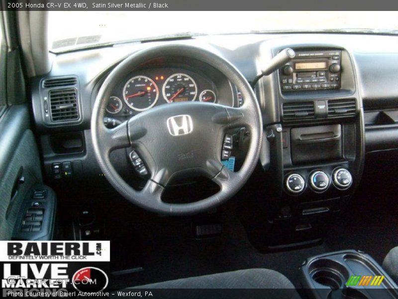 Satin Silver Metallic / Black 2005 Honda CR-V EX 4WD