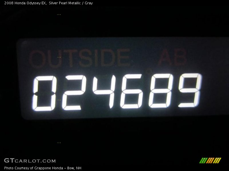 Silver Pearl Metallic / Gray 2008 Honda Odyssey EX