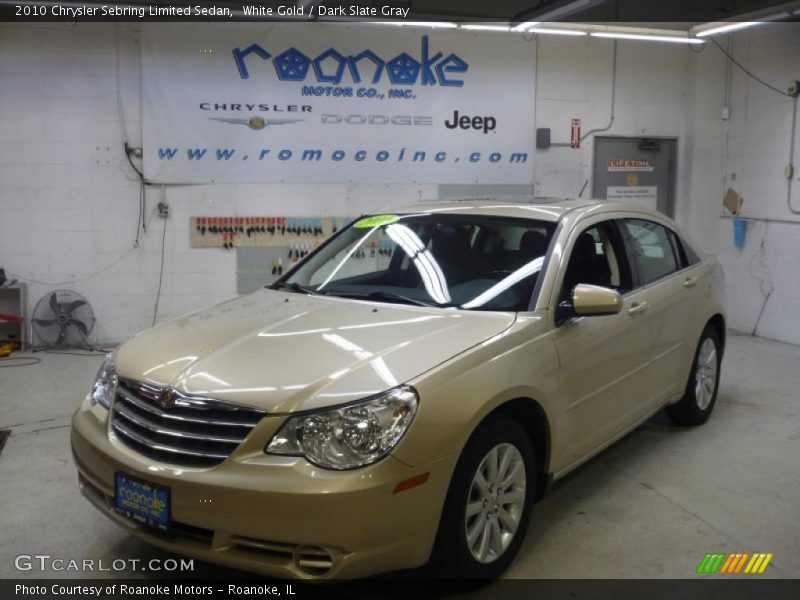 White Gold / Dark Slate Gray 2010 Chrysler Sebring Limited Sedan