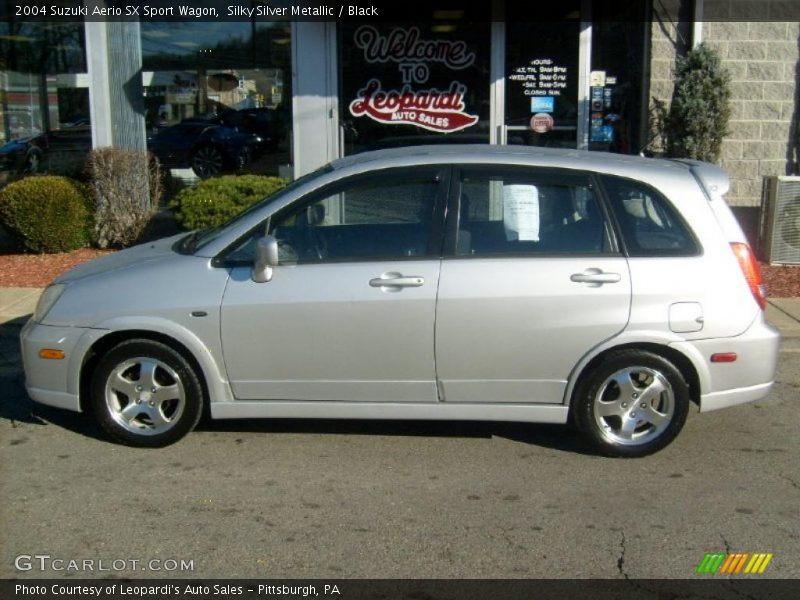 Silky Silver Metallic / Black 2004 Suzuki Aerio SX Sport Wagon