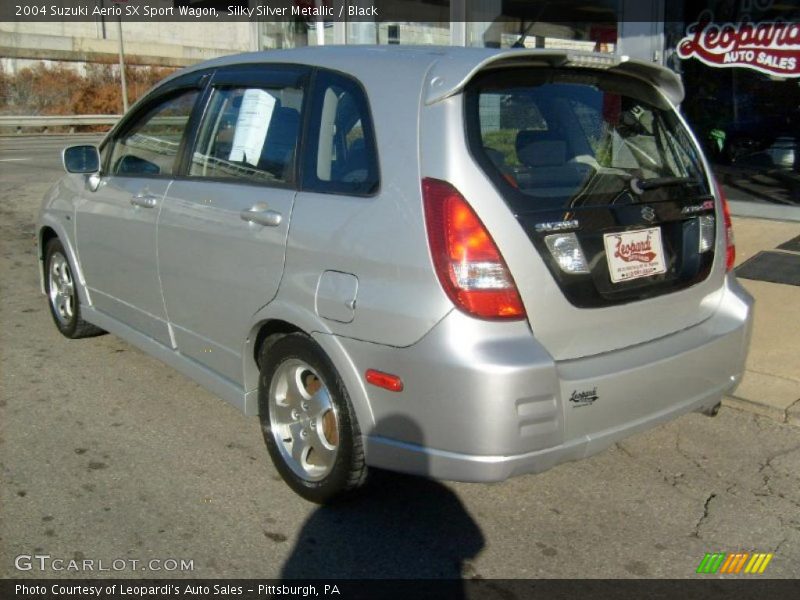 Silky Silver Metallic / Black 2004 Suzuki Aerio SX Sport Wagon