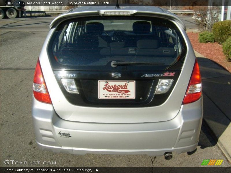 Silky Silver Metallic / Black 2004 Suzuki Aerio SX Sport Wagon