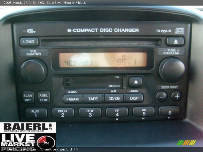 Satin Silver Metallic / Black 2005 Honda CR-V EX 4WD