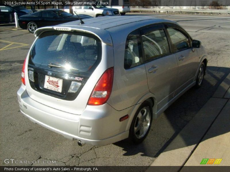 Silky Silver Metallic / Black 2004 Suzuki Aerio SX Sport Wagon