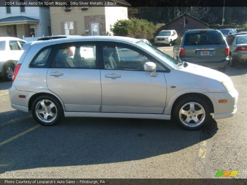 Silky Silver Metallic / Black 2004 Suzuki Aerio SX Sport Wagon