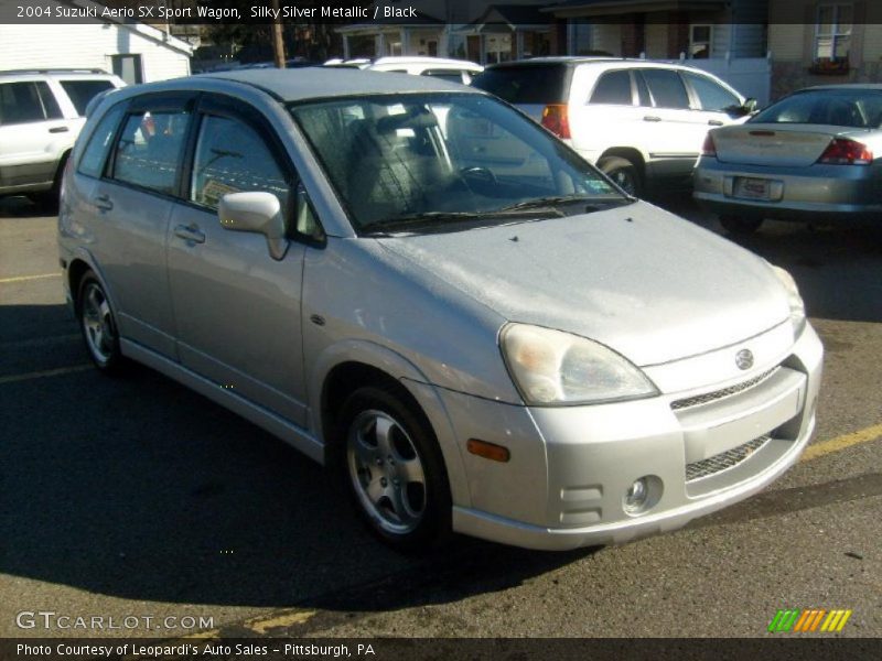 Silky Silver Metallic / Black 2004 Suzuki Aerio SX Sport Wagon