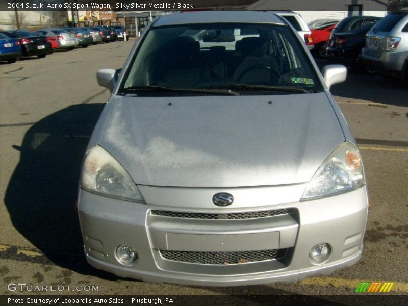 Silky Silver Metallic / Black 2004 Suzuki Aerio SX Sport Wagon