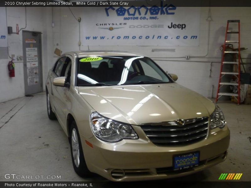 White Gold / Dark Slate Gray 2010 Chrysler Sebring Limited Sedan
