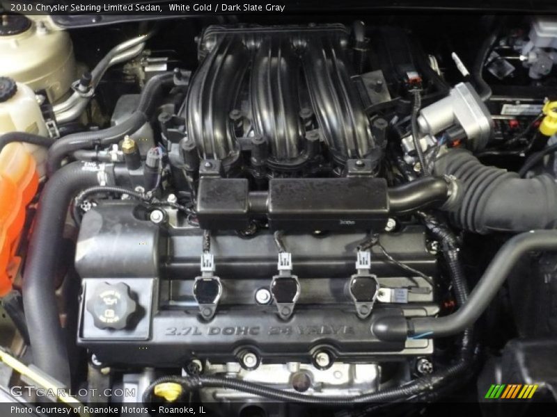 White Gold / Dark Slate Gray 2010 Chrysler Sebring Limited Sedan