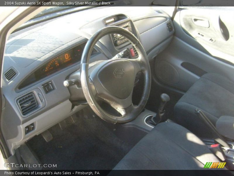Silky Silver Metallic / Black 2004 Suzuki Aerio SX Sport Wagon
