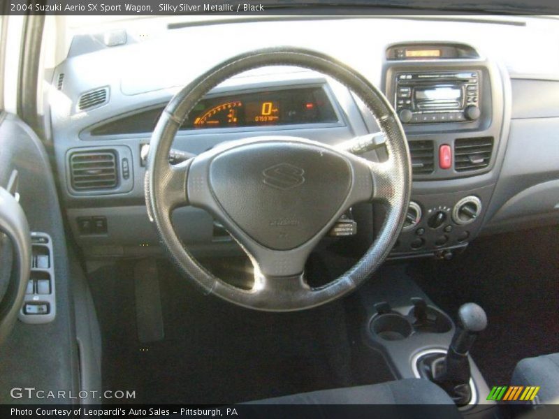 Silky Silver Metallic / Black 2004 Suzuki Aerio SX Sport Wagon