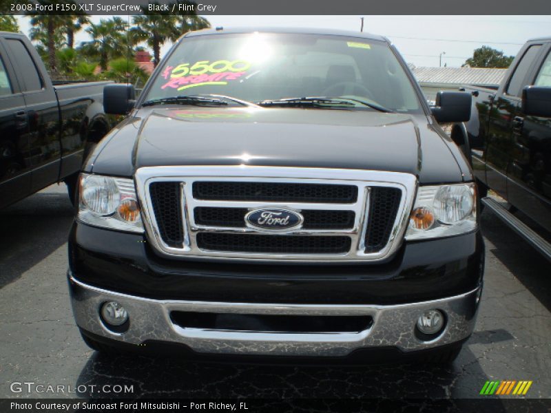 Black / Flint Grey 2008 Ford F150 XLT SuperCrew