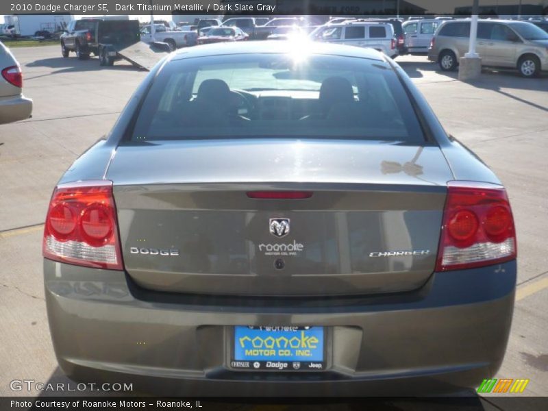 Dark Titanium Metallic / Dark Slate Gray 2010 Dodge Charger SE