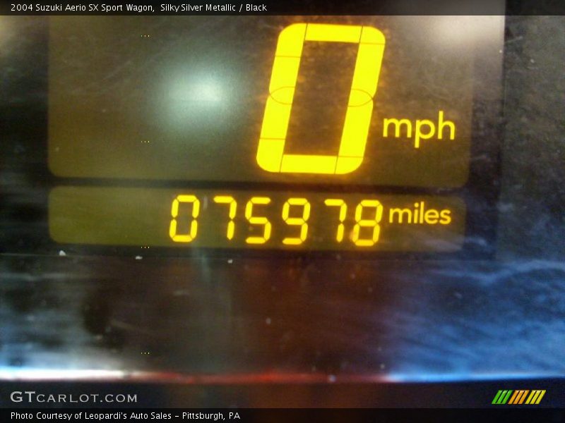 Silky Silver Metallic / Black 2004 Suzuki Aerio SX Sport Wagon