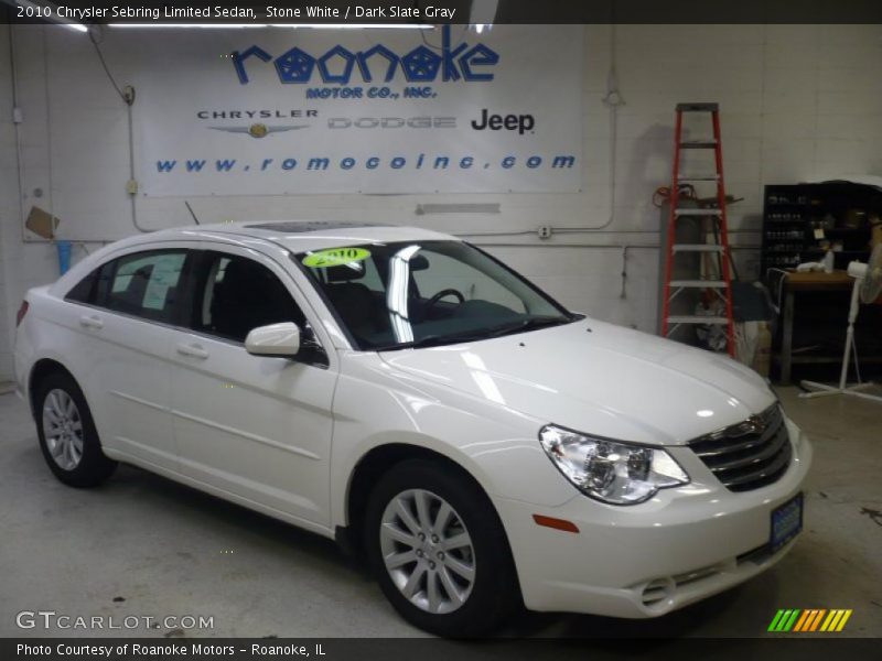 Stone White / Dark Slate Gray 2010 Chrysler Sebring Limited Sedan