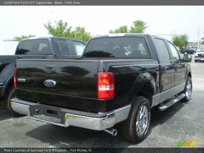 Black / Flint Grey 2008 Ford F150 XLT SuperCrew
