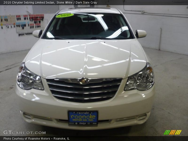 Stone White / Dark Slate Gray 2010 Chrysler Sebring Limited Sedan