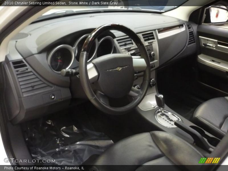 Stone White / Dark Slate Gray 2010 Chrysler Sebring Limited Sedan