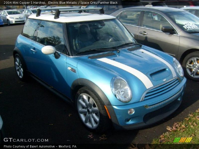 Electric Blue Metallic / Space Grey/Panther Black 2004 Mini Cooper S Hardtop