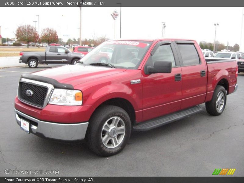 Redfire Metallic / Tan 2008 Ford F150 XLT SuperCrew