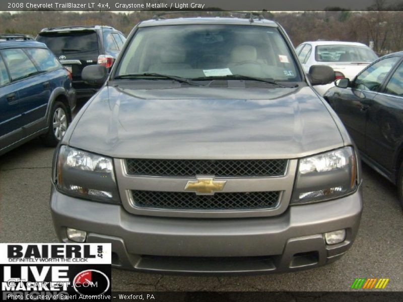 Graystone Metallic / Light Gray 2008 Chevrolet TrailBlazer LT 4x4
