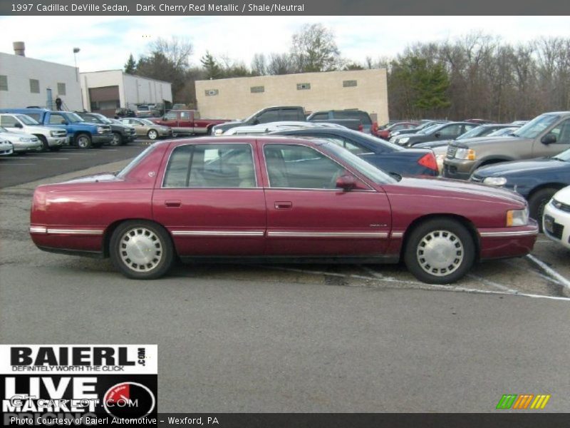 Dark Cherry Red Metallic / Shale/Neutral 1997 Cadillac DeVille Sedan