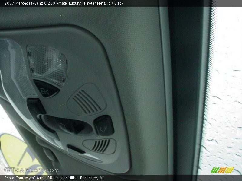 Pewter Metallic / Black 2007 Mercedes-Benz C 280 4Matic Luxury